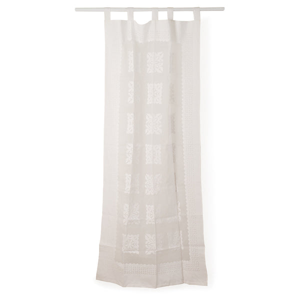Embroidered Cotton Curtain