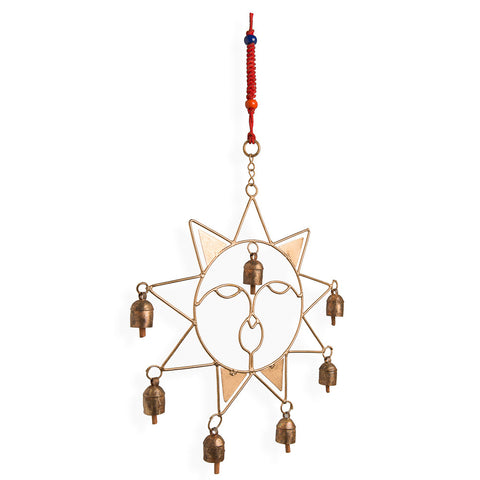 Sun Copper coated Bell Hanging