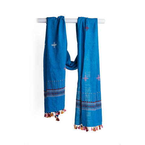 Silk Stole with Hand Embroidery SUF