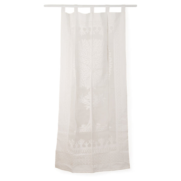 Embroidered Cotton Curtain