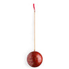 4 Papier Mache Balls : Assorted Designs in Red