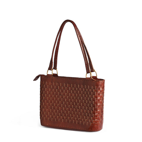 Leather Woven Bag