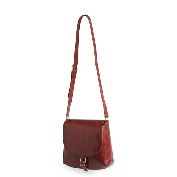 Hand-Stitched Leather Bag
